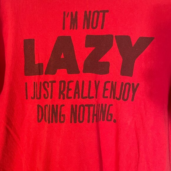 XL Red Men's Short Sleeve T-shirt Funny Quote - Picture 2 of 5